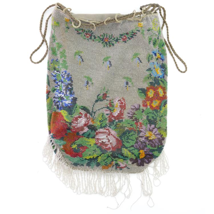 Hauptbild zu Objekt, Pouch 'Gl&ouml;cklestasche', c. 1920-30, 159D 874