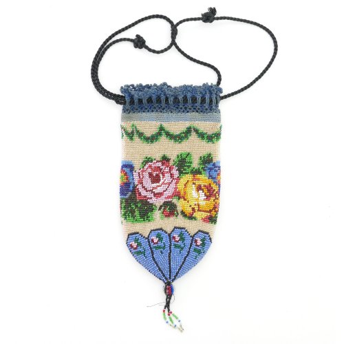 Pouch with roses, 2nd half of the 19th century