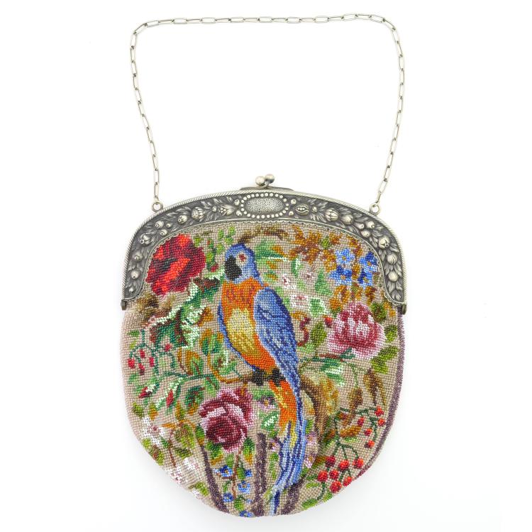 Hauptbild zu Objekt, Bag with a parrot, c. 1900, 159D 816