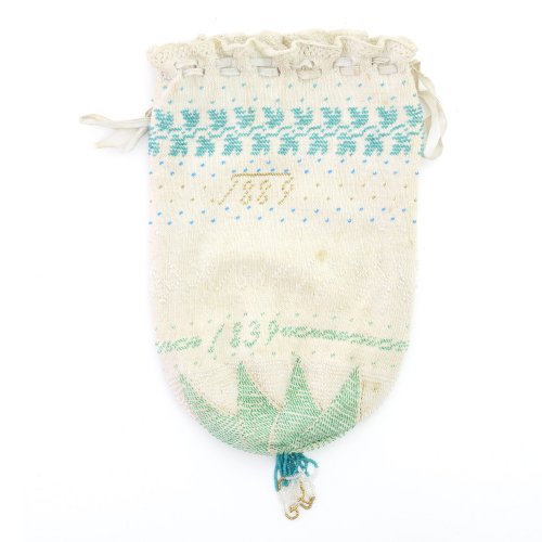 Pouch with the year '1839 1864 1889', 19th century
