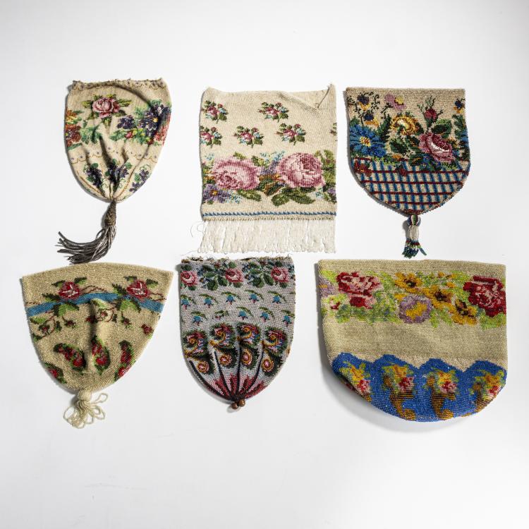 Hauptbild zu Objekt, Sechs Platten f&uuml;r Beutel, um 1900, 157F 1233