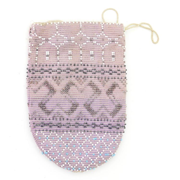 Hauptbild zu Objekt, Pouch with graphic pattern, c. 1900, 159D 833