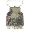 Bügeltasche mit Blüten, um 1920