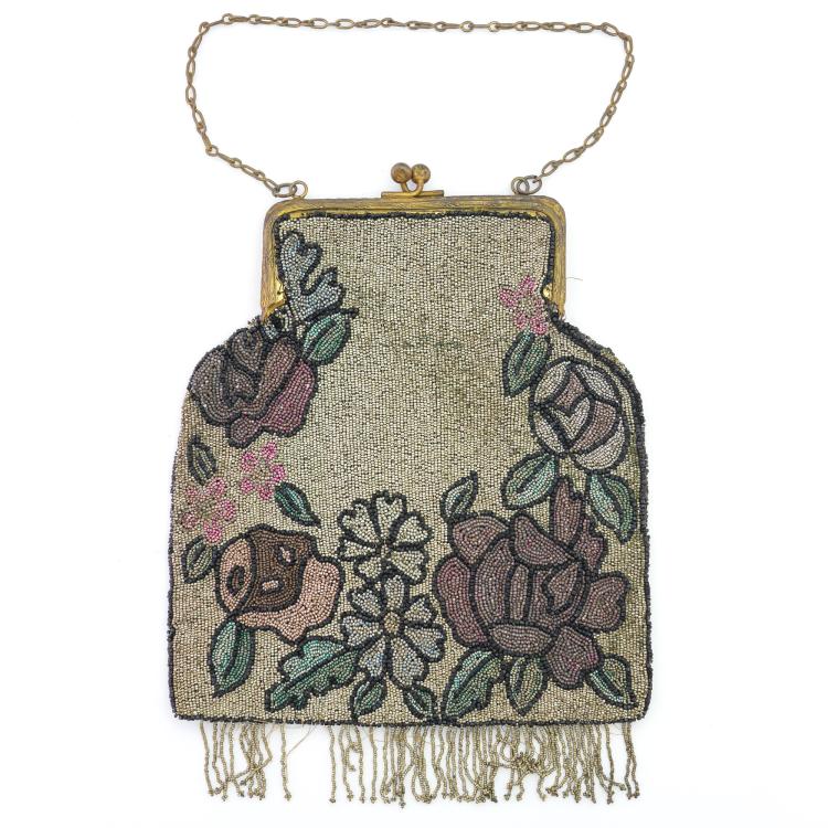 Hauptbild zu Objekt, Bag with flowers, c. 1920, 159D 886