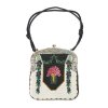Bag with bouquet of flowers and garland, 1st third of the 20th century.