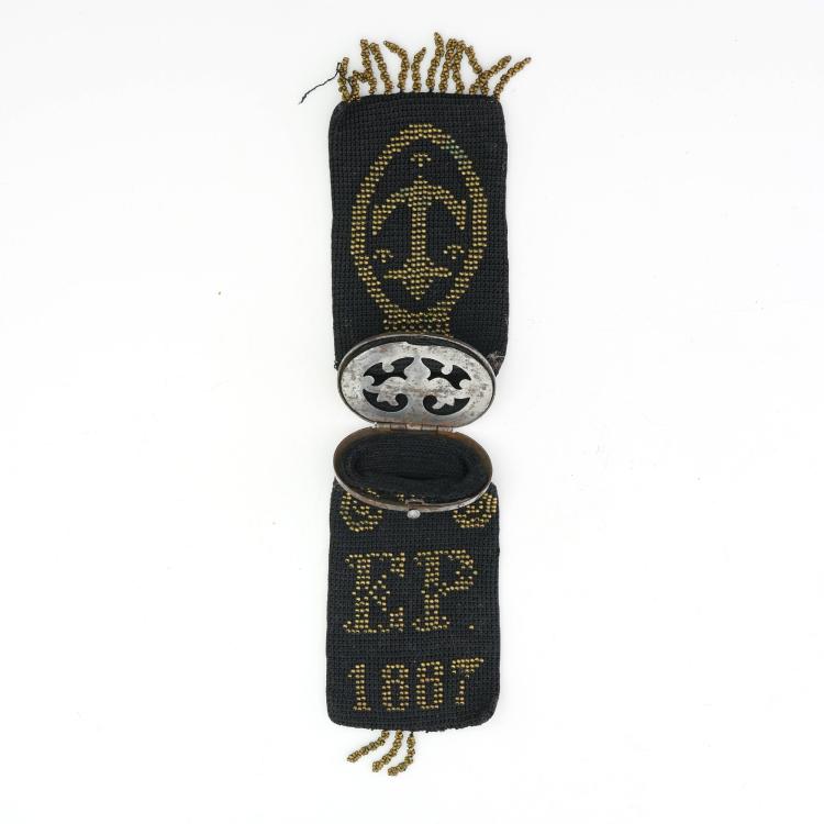 Bild 2 zu Objekt, Zwei B&uuml;gelb&ouml;rsen mit Stahlperlen, 2. H&auml;lfte 19. Jh., 159D 932