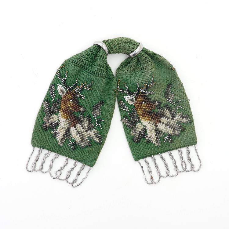 Hauptbild zu Objekt, Miser's purse with deer, 19th century, 159D 923