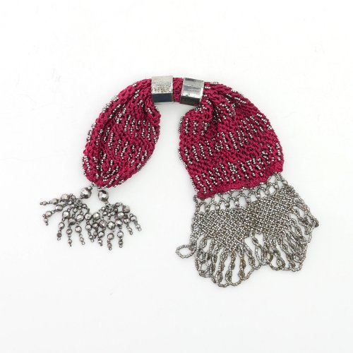 Miser's purse with steel beads, 19th century