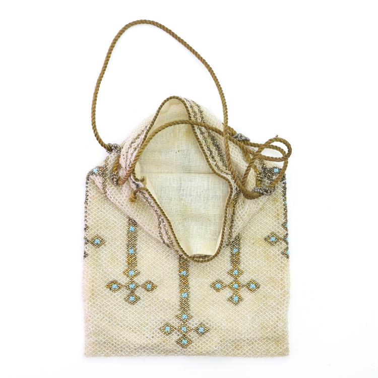 Bild 1 zu Objekt, Pouch with crosses, c. 1900, 159D 834