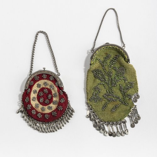 Two purses with steel beads, 2nd half of the 19th century.