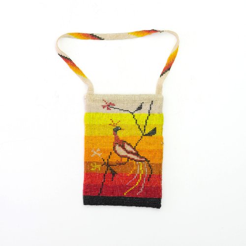 Pouch with butterflies and bird, c. 1920