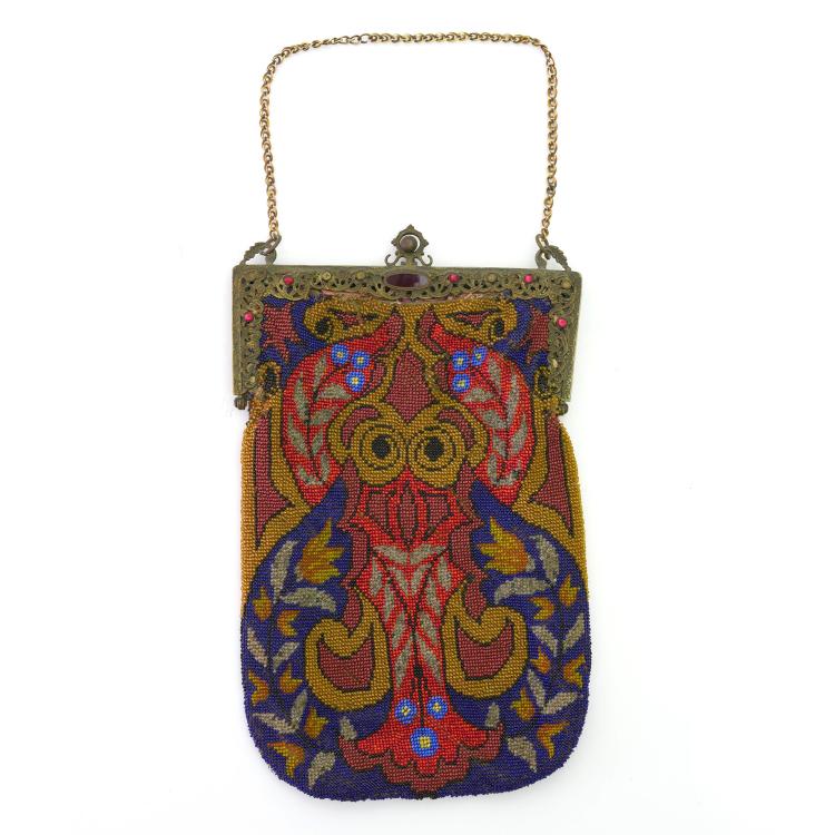 Hauptbild zu Objekt, Bag with carpet pattern, c. 1910, 159D 853
