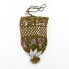 Souvenir pouch 'Zum Andenken V W', 1st half of the 19th century.