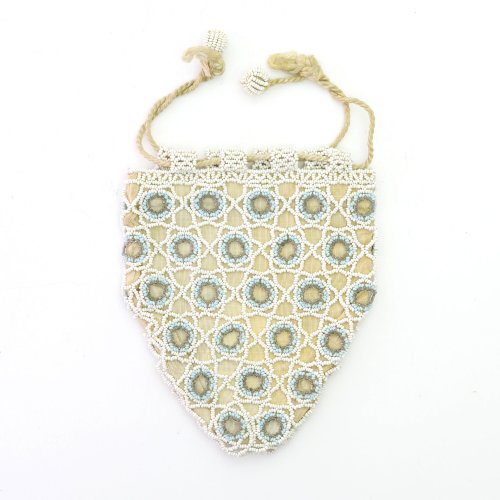 Triangle-shaped bead bag, c. 1910