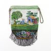 Pouch with a man and woman with a dog, c. 1900