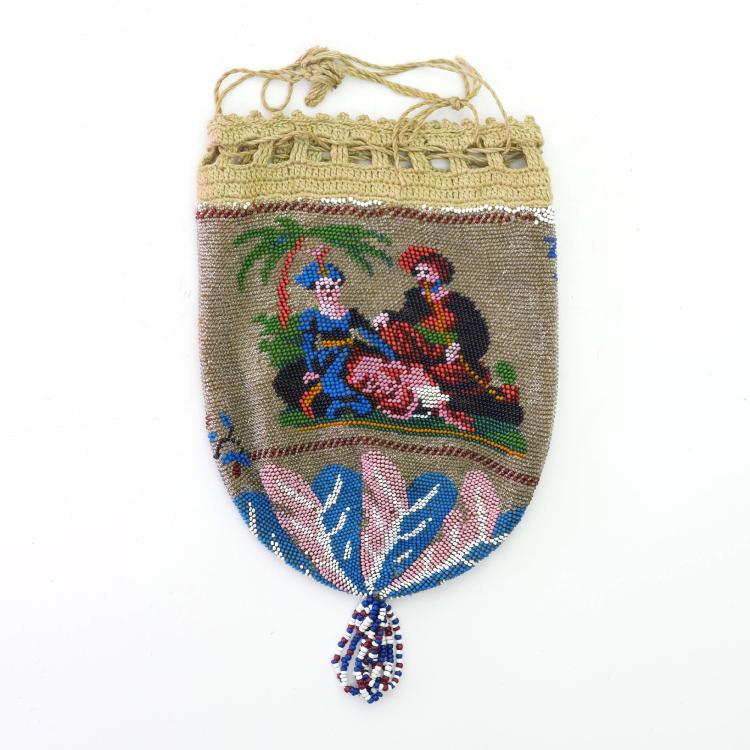 Bild 1 zu Objekt, Souvenirbeutel 'Zum Andenken von Venedig', um 1900, 157F 1255