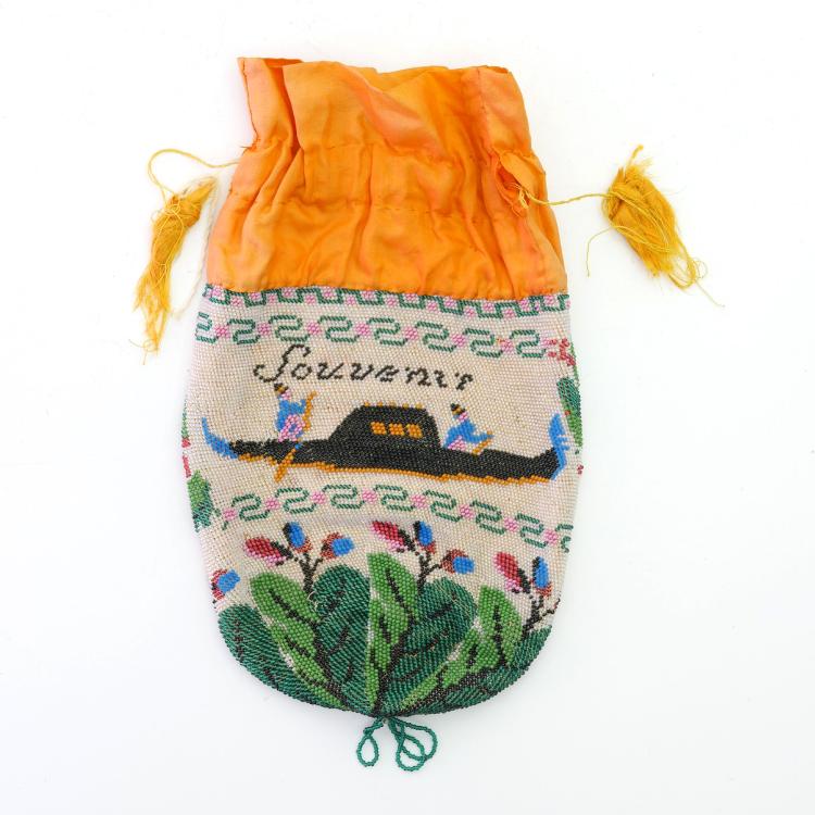 Hauptbild zu Objekt, Souvenirbeutel 'Souvenir', um 1900, 157F 1248