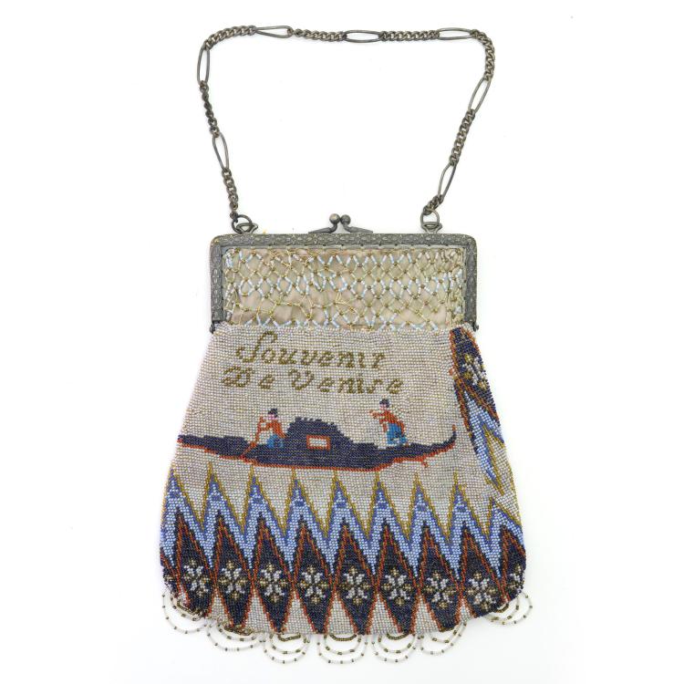 Hauptbild zu Objekt, Souvenirtasche 'Souvenir De Venise', um 1900, 157F 1250