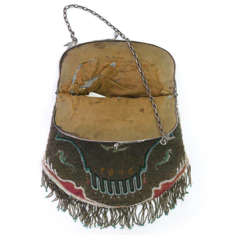 Bild 2 zu Objekt, B&uuml;geltasche mit Schiff und Haus, um 1900, 159D 817