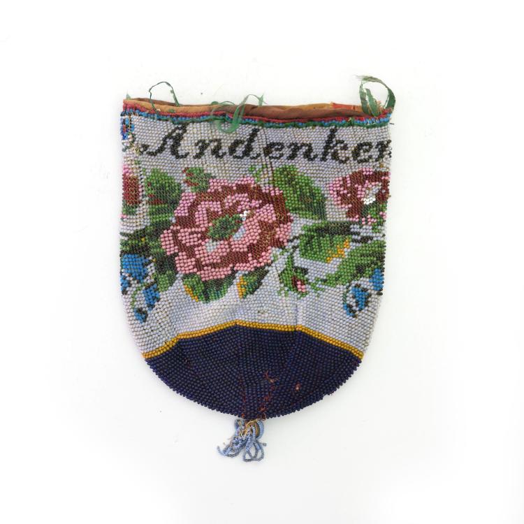 Hauptbild zu Objekt, Souvenir pouch 'Zum Andenken', 1st half of the 19th century., 159D 740