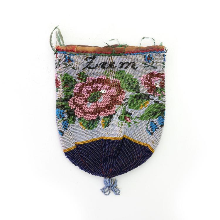 Bild 1 zu Objekt, Souvenir pouch 'Zum Andenken', 1st half of the 19th century., 159D 740