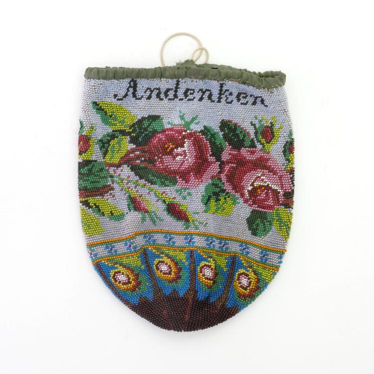 Hauptbild zu Objekt, Andenken-Beutel 'Zum Andenken', um 1900, 157F 1253