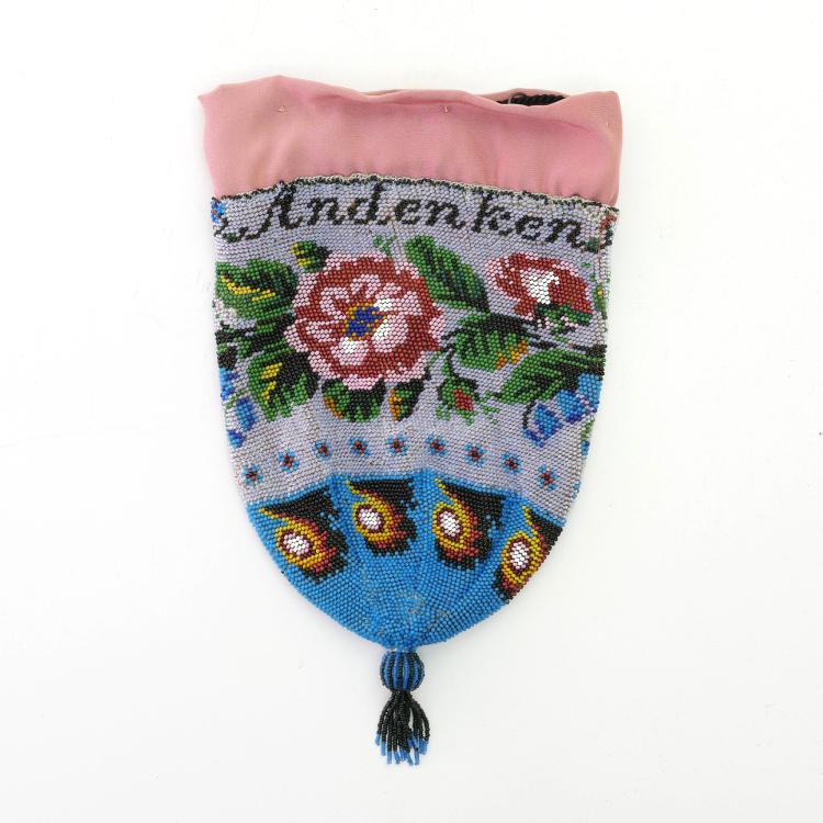 Hauptbild zu Objekt, Andenken-Beutel 'Zum Andenken', um 1900, 157F 1254