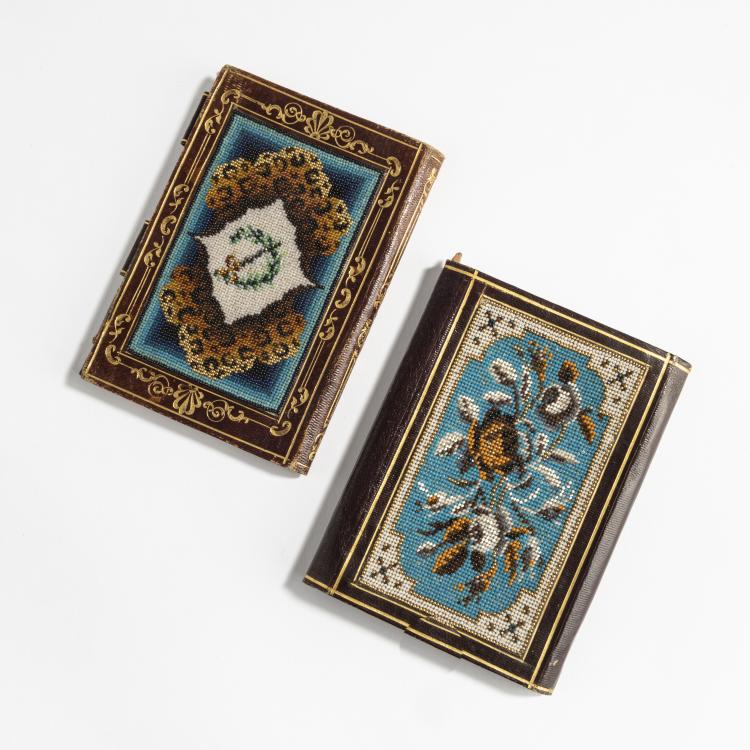Hauptbild zu Objekt, Two notebooks, 2nd half of the 19th century, 159D 993