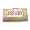 Wallet with initials 'D.B.', 19th century