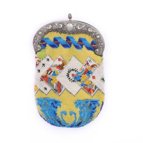 Purse with playing cards, c. 1900
