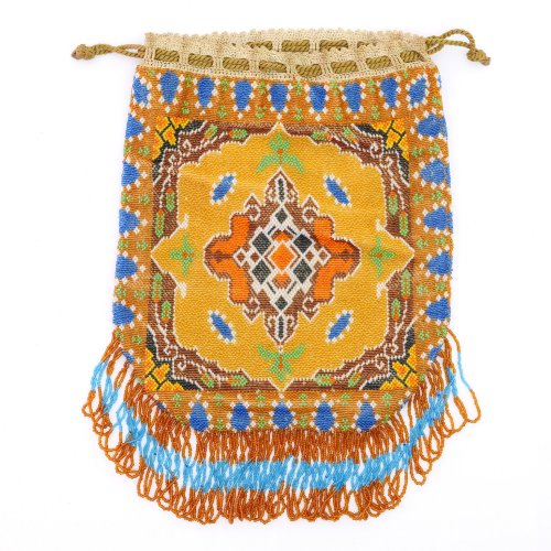 Pouch with carpet pattern, c. 1920