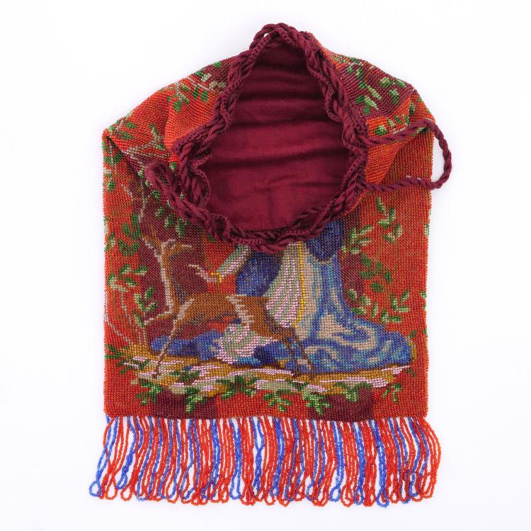 Bild 1 zu Objekt, Pouch with a fairy tale motif, c. 1900, 157F 1263