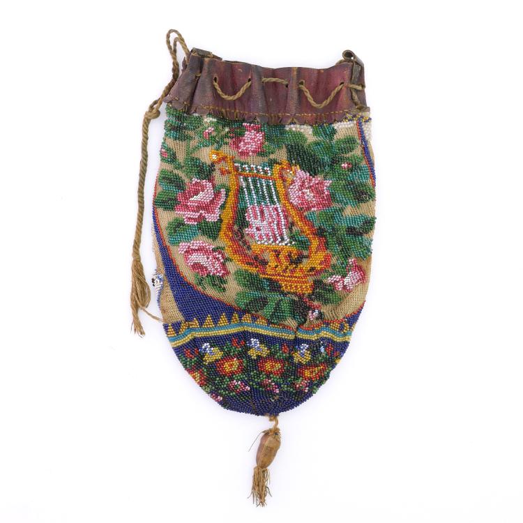 Hauptbild zu Objekt, Tobacco pouch 'wohl bekoms und lange 1833', 1833, 157F 1141