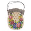 Bag with garland of flowers, c. 1900