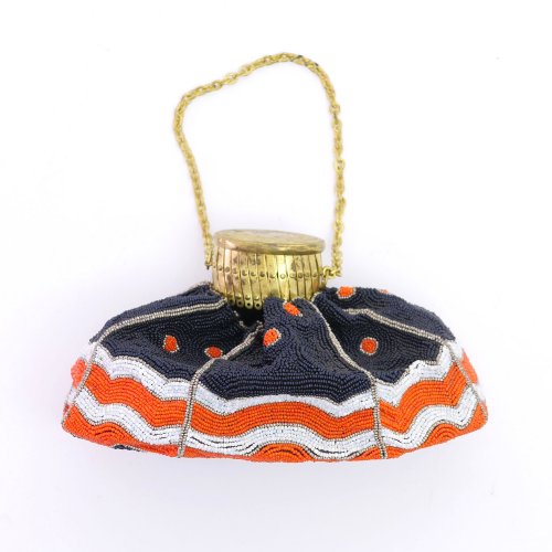 Evening bag with a geometric pattern, c. 1920