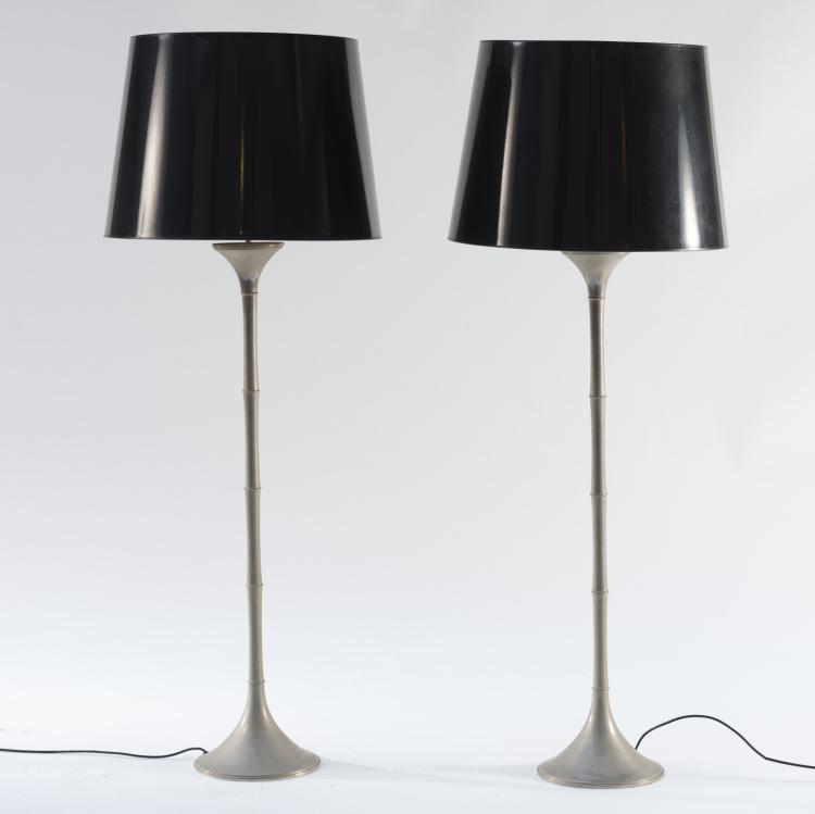 Hauptbild zu Objekt, Two 'ML 2F' floor lamps, 1970, Ingo Maurer, Design M Ingo Maurer M&uuml;nchen, 155B 545