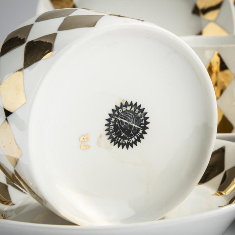 Bild 3 zu Objekt, Four cups and saucers, 1960s, Piero Fornasetti, Fornasetti, 155A 217