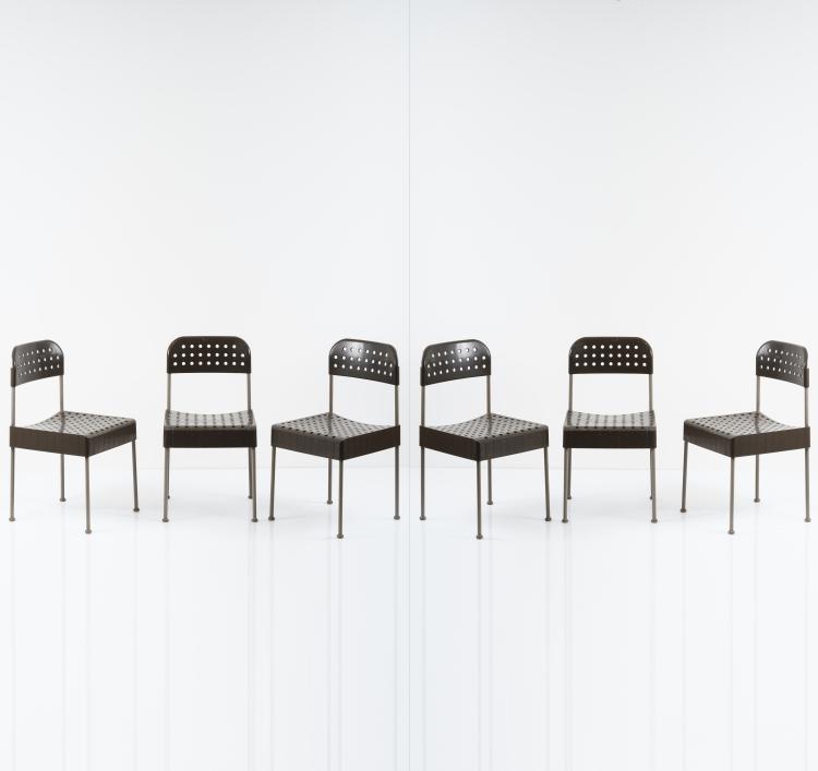 Hauptbild zu Objekt, Six 'Box' chairs, 1971, Enzo Mari, Anonima Castelli, Bologna, 155A 167