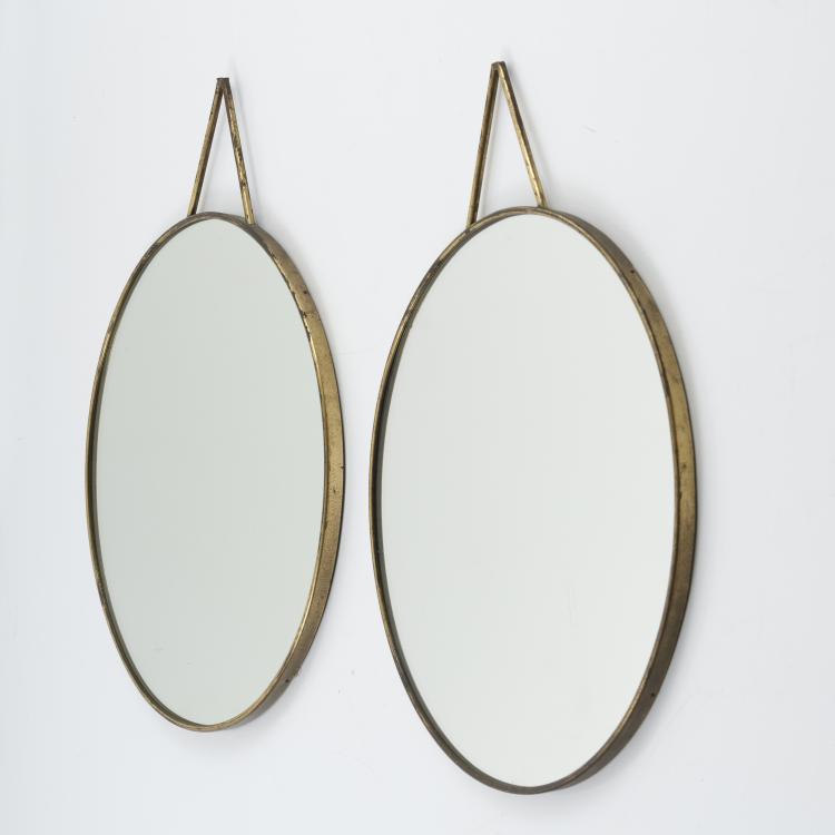 Hauptbild zu Objekt, Two wall mirrors, c. 1960, Italien, 155A 114