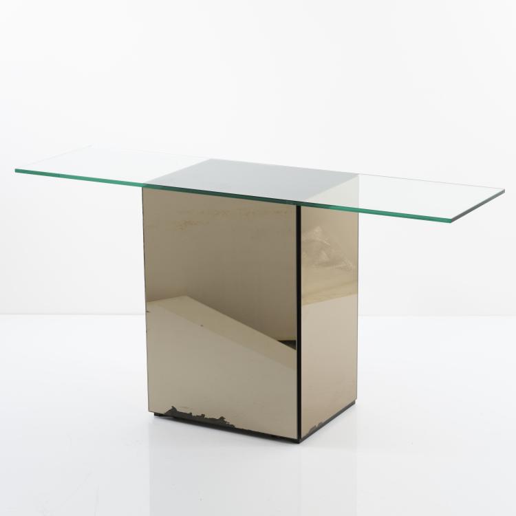 Hauptbild zu Objekt, 'Blok' console table, 1971, Nanda Vigo, Acerbis International, Bergamo, 155A 165