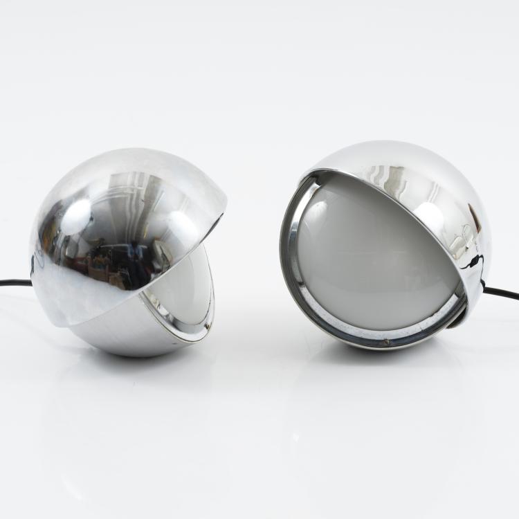 Hauptbild zu Objekt, Two table lights, c. 1965, Lamperti, Robbiate, 155A 136