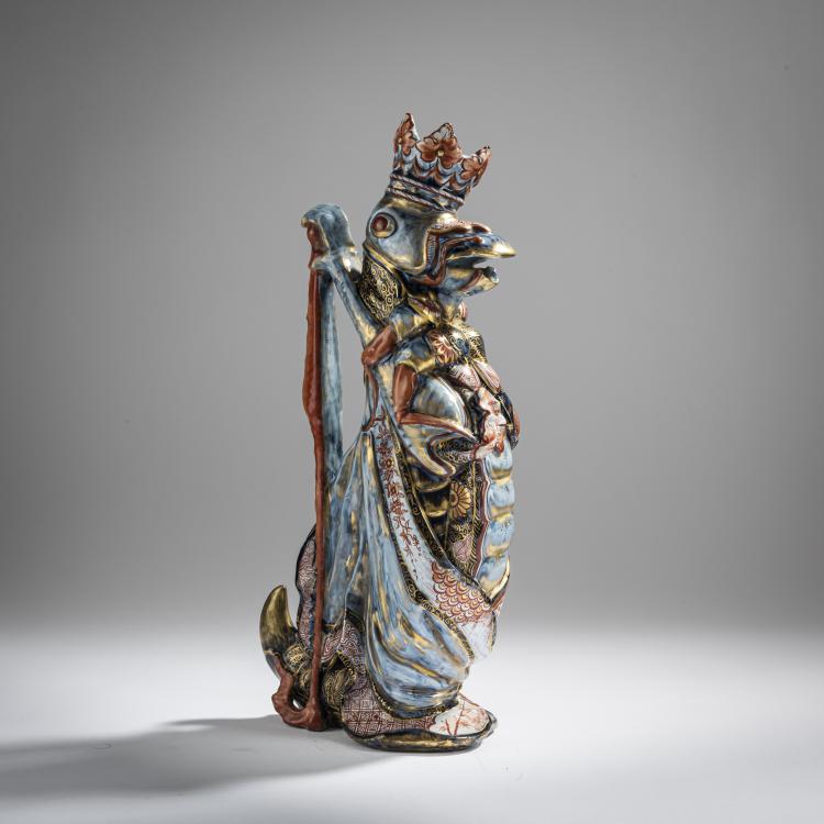 Bild 1 zu Objekt, 'Sauterelle' pitcher, c. 1882-84, Emile Gall&eacute;, Gall&eacute;, &Eacute;mile, Nancy, 156C 598