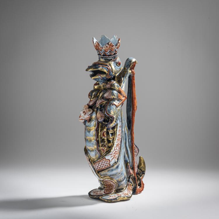 Bild 3 zu Objekt, 'Sauterelle' pitcher, c. 1882-84, Emile Gall&eacute;, Gall&eacute;, &Eacute;mile, Nancy, 156C 598