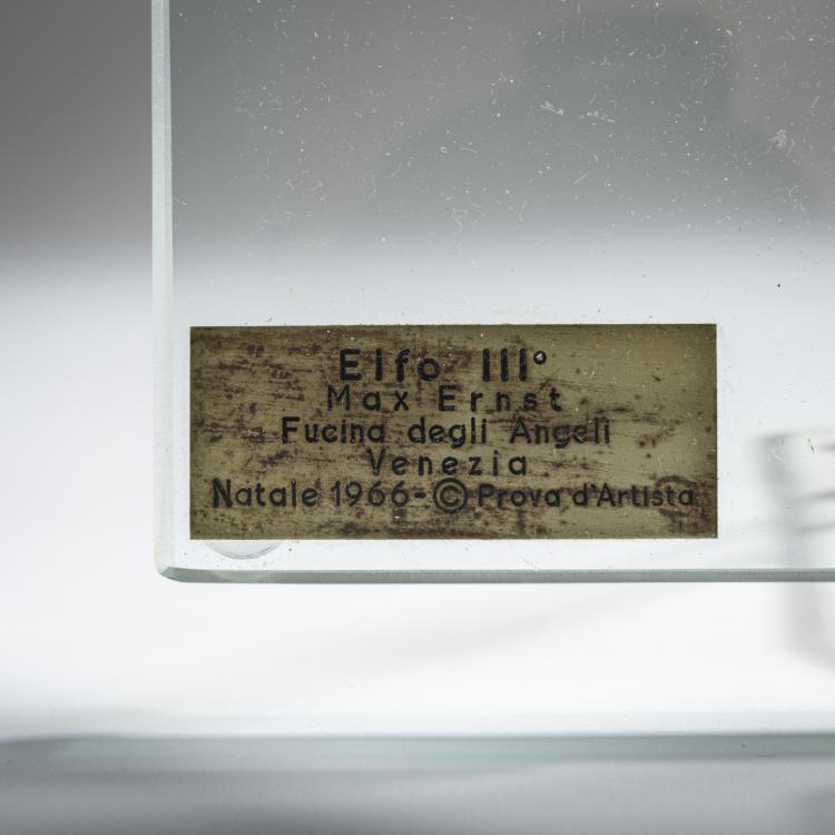 Bild 2 zu Objekt, Glasskulptur 'Elfo III', 1966, Max Ernst, Fucina degli Angeli, Murano, 155C 944