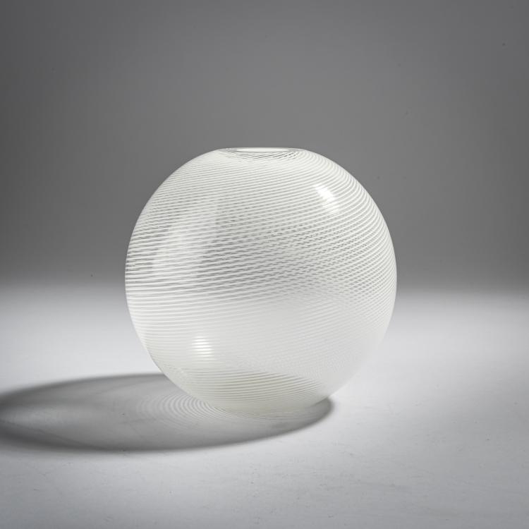 Hauptbild zu Objekt, 'Mezza filigrana' vase, 1989, Venini & C., Murano, 155C 802