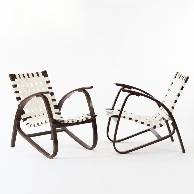 Bild 2 zu Objekt, Two armchairs, c. 1949, Jiři Vanek, &Uacute;luv, Bratislava, Tschechoslowakei, 155B 330