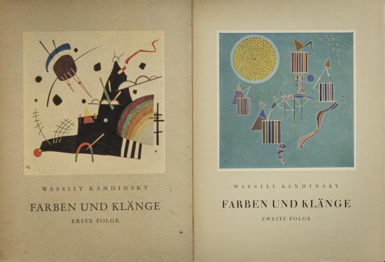 Hauptbild zu Objekt, Farben und Kl&auml;nge. Erste und Zweite Folge, 1955/56, Wassily Kandinsky, 155B 599