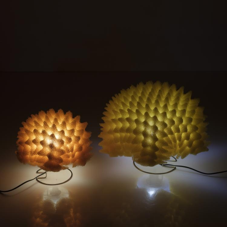 Bild 1 zu Objekt, Two table lights 'Creation - Genesi', 1998, Masayo Ave, Antonangeli Illuminazione, Paderno Dugnano/ Mailand, 155B 583