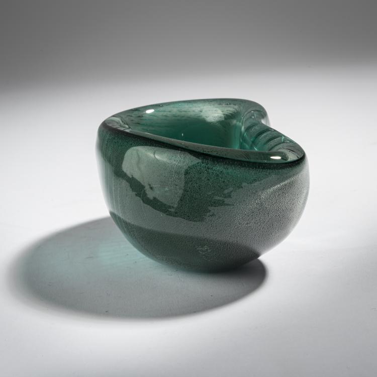 Bild 1 zu Objekt, Schale 'Sommerso fumato', 1940, Alfredo Barbini, V.A.M.S.A., 155C 950