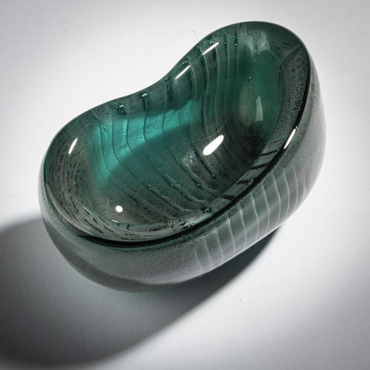 Bild 2 zu Objekt, Schale 'Sommerso fumato', 1940, Alfredo Barbini, V.A.M.S.A., 155C 950